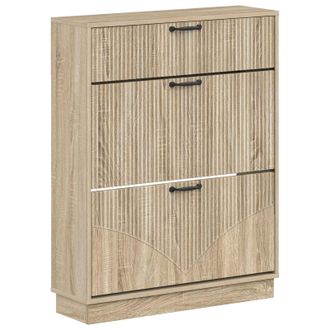 vidaXL Armario Zapatero Hoorn 78 X 24 X 100 Cm Madera De Ingenier&iacute;a Vidaxl