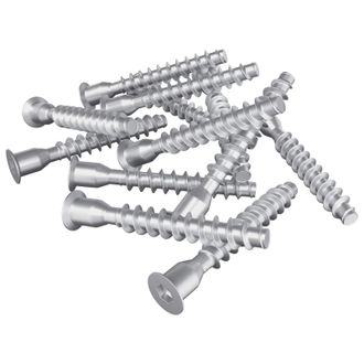 vidaXL Tornillos Confirmat 2500 Pcs Plateado Metal Vidaxl