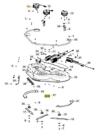 STIGA Sports Cuchillas De Motor Dx Modelos De Tractor De C&eacute;sped Original Stiga 118563761/0