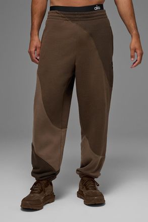 Alo | Make Waves Sweatpant in Espresso Tonal Brown, Size: 2XL MEN/3XL WOMEN