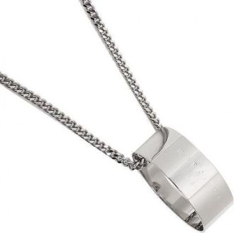 Maison Margiela Logo Ring Large Pendant Necklace