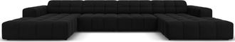 BLOOMINGLOFT 6-Sitzer Design Panorama Sofa Chicago, Samtbezug