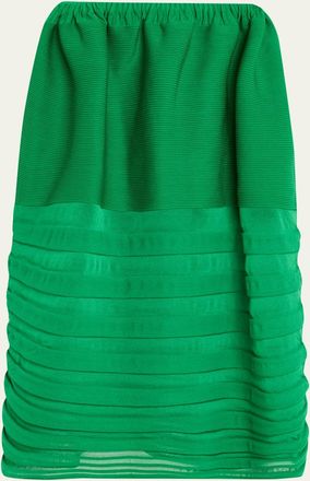 Issey Miyake Moving Sheer Knit Maxi Skirt