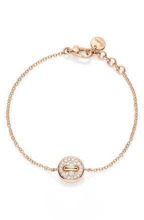 POMELLATO Pom Pom Pav&eacute; Diamond Dot Bracelet in Pearl at Nordstrom