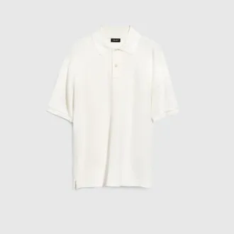 Gucci GG Technical Jersey Jacquard Polo Shirt, Size XXXL, White, Ready-to-wear