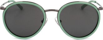 Linda Farrow DRIES VAN NOTEN DVN95 C1 Mens Sunglasses Green Size 51