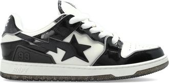 A Bathing Ape Sta Sneakers - Heren - Sneakers - Zwart - 42 EU - Leer - Schoenen