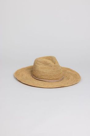 Hat Attack Raffia Crochet Continental in Natural/tan at Nordstrom