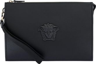 Versace Black La Medusa Clutch