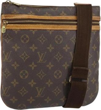 Louis Vuitton Pre-owned Vintage Canvas Crossbody Tas - Dames - Vintage Schoudertas - Bruin - ONE Size - Vintage