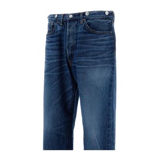 Kaptain Sunshine Wide Jeans, male, Blue, Size: W36 1930 Straight Denim Pants