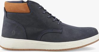 Hush Puppies Mens Hush Puppies BRONKO Mens Chukka Boots Navy - Blue - Size: 10