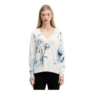 Desigual Truien & Vesten, Dames, Wit, S, Linnen, Helsinki Sweater