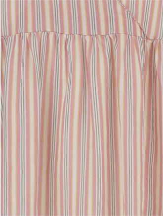 Babe & Tess Girls Linen Blend Dress Pink