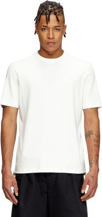Diesel T-shirt with tonal logo embroidery - T-Shirts - Man - White