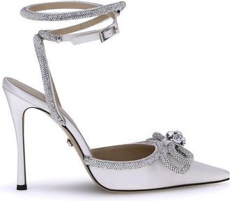 Mach & Mach Silk Pumps with double Womens bow