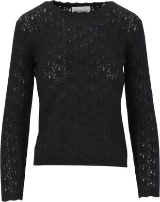 Isabel Marant Obeline Crewneck Sweater - Dames - Ronde hals truien - Zwart - 2XS - Truien & Vesten
