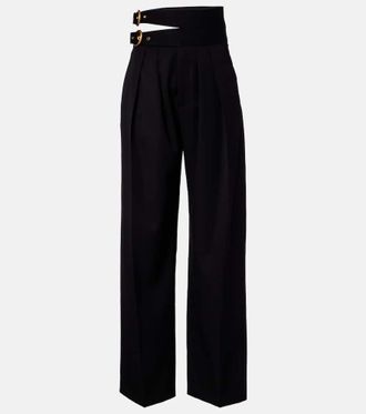 Chlo&eacute; Virgin wool wide-leg pants