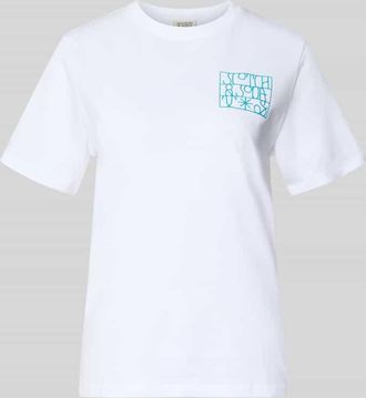 Scotch & Soda Regular Fit T-Shirt mit Logo-Print in Weiss, Gr&ouml;&szlig;e XL
