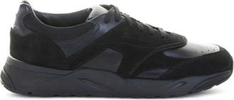 Santoni Innova Sneakers - Heren - Sneakers - Zwart - 44 EU - Leer - Schoenen