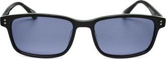 Hackett Mens Black Rectangular Sunglasses HEK1258