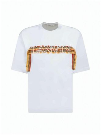 Lanvin Short-Sleeved T-Shirt With Bold Graphic Design