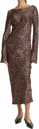 Nation Ltd Assaka Midi Dress In Winter Leopard