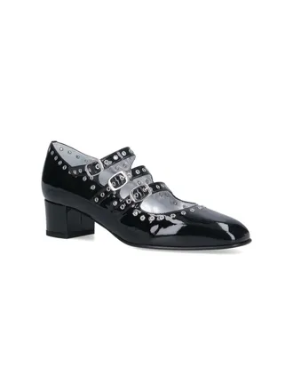 Carel Womens With Heel Black Upper Calf Patent Leather