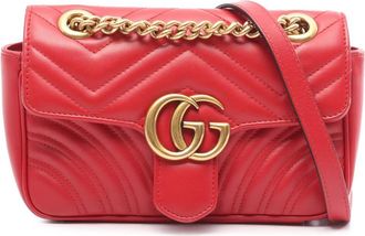 Gucci Pre-owned Gucci Small GG Marmont Matelasse Calfskin Shoulder Bag Ladies ASPNLCMVT2C0JN1M