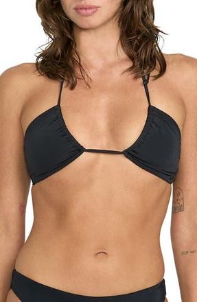 Volcom Simply Seamless Bikini Top in Black at Nordstrom Rack, Size X-Small
