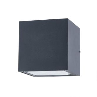 Lucande Lucande - L&aacute;mpara De Pared Led Exterior merjem En Gris Aluminio