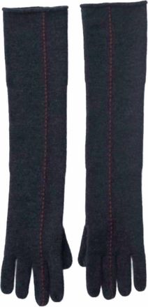 Kayu Long Stitch Gloves In Charcoal