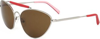 Linda Farrow DRIES VAN NOTEN 8DVN7 C4 Womens Sunglasses Silver Size Standard