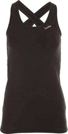 Winshape Sporttop WINSHAPE Tanktop WVR32, Damen, Gr. XS, schwarz, 90% Baumwolle, 10% Elasthan, Rundhals, Tops Sporttop, Drop Back Design