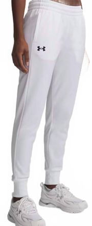 Under Armour Armour Fleece Jogger In White