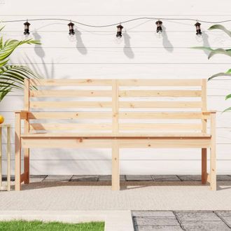 vidaXL Vidaxl - Banco De Jard&iacute;n Madera Maciza De Pino 159,5x48x91,5 Cm