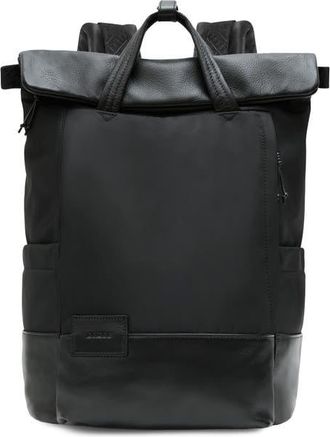 Aim&eacute;e Power Move Leather Laptop Backpack in Black at Nordstrom