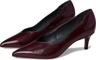 Franco Sarto Aurora Pumps High Womens Heels Deep Bordo Snake Faux Leather : 7.5 M