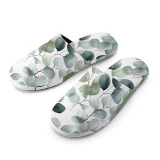 Generic Eucalyptus Eucaly Leaves Mens House Slippers Slip Indoor Slipper On Shoes Warm Outdoor