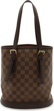 Louis Vuitton Brown Pvc Pouch Shoulder Bag Tote Bag (Pre-Owned)