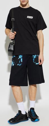 Versace Jeans Couture T-shirt With Logo, Mens, Black