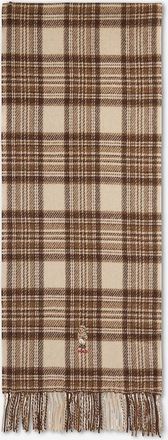 Polo Ralph Lauren Karierter Schal aus Wolle Polo Bear