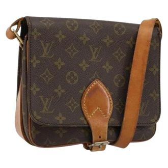 Louis Vuitton Pre-owned Cross Body Bags, female, Brown, Size: ONE SIZE Pre-owned Cartouchiere 22 Shoulder Bag