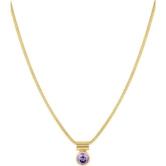 Set & Stones Ellie Birthstone Necklace in Gold /September at Nordstrom