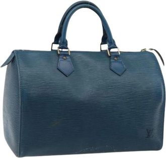Louis Vuitton Pre-owned Handbags, female, Blue, Size: ONE SIZE Pre-owned Speedy 30 Hand Bag
