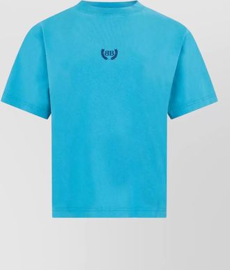 Balenciaga cotton t shirt embroidered logo front