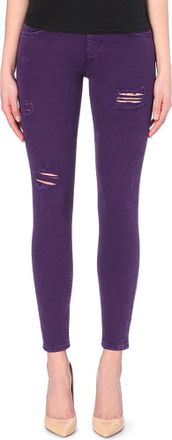 Sandro Purple Distressed Skinny Jeans Size XS