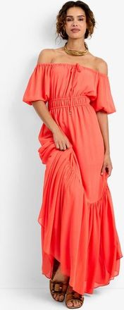 Trina Turk West Coast Dress in Calypso Coral at Nordstrom, Size Xx-Large