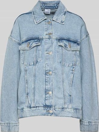Vero Moda Oversized Jeansjacke aus Baumwoll-Mix Modell TESSA in Hellblau, Gr&ouml;&szlig;e XS