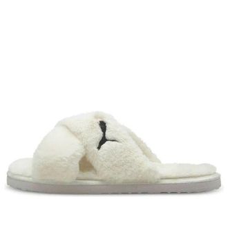 Puma (WMNS) PUMA Fluff X Strap Slide Whisper White 384936-02